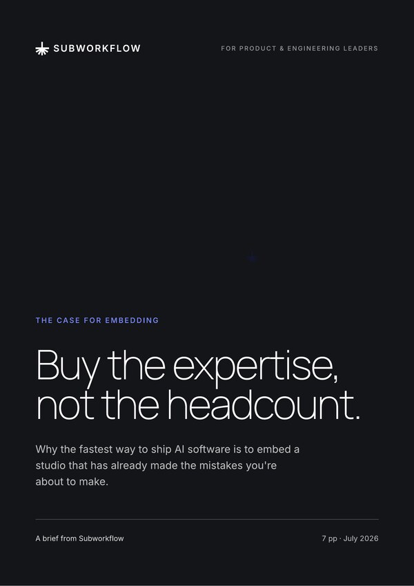 Cover of “Buy the expertise, not the headcount.”