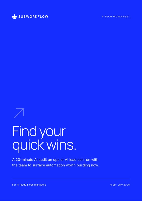 Cover of “Find your quick wins.”